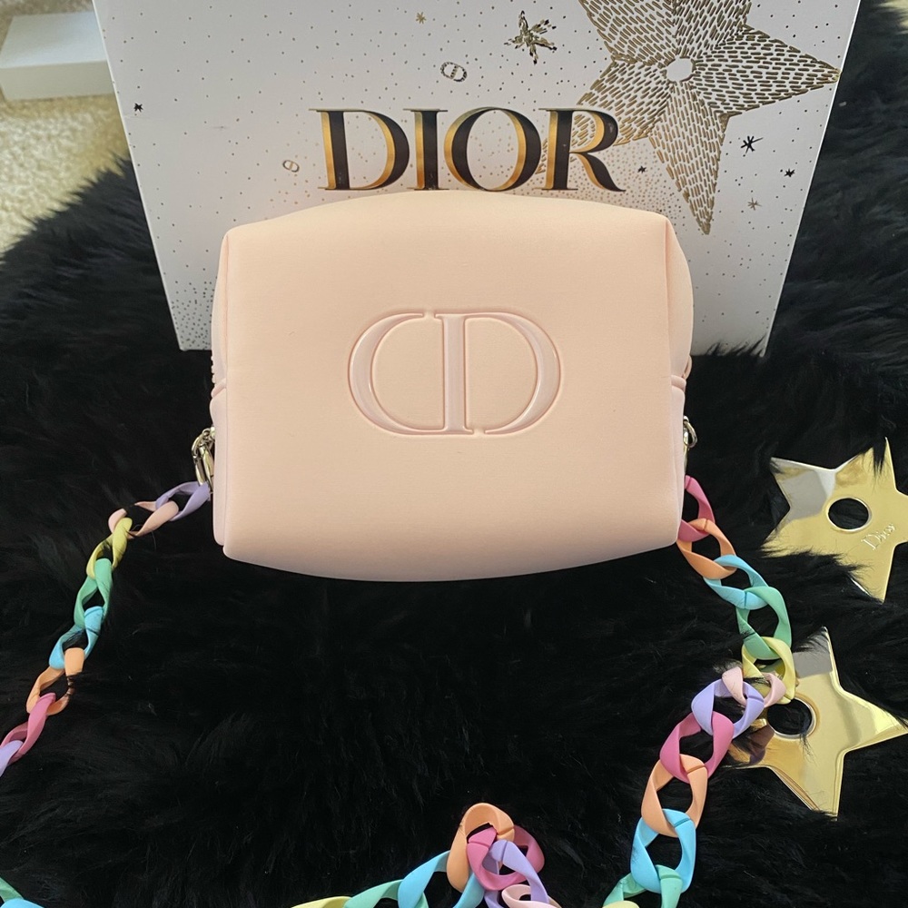 Brand new light pink Christian Dior Beaute bag